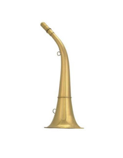 Corne ronde laiton poli Compiegne 40 cm