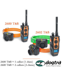 Collier de dressage 2600 T&B / 2602 T&B Dogtra - 1 à 2 chiens