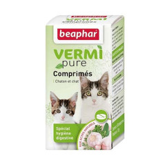 Comprimés purge Vermipure chat Beaphar