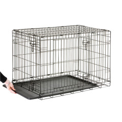 Cage métallique Dog Cottage Noir
