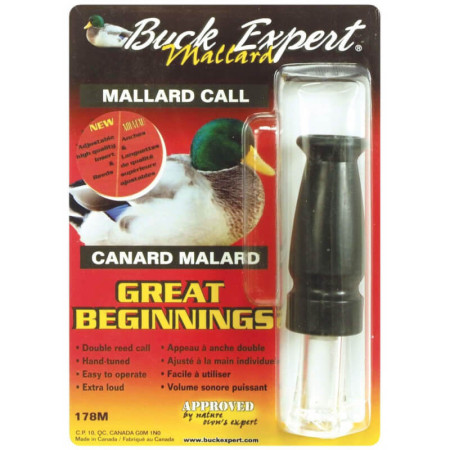 Appeau canard Mallard Double languette Buck Expert